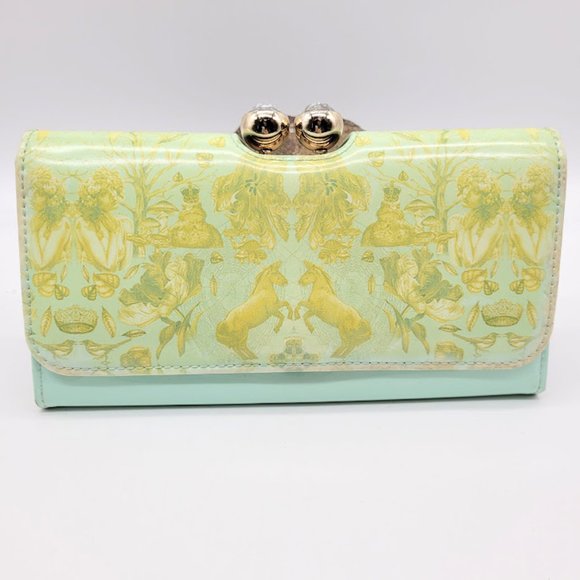 Ted Baker Handbags - NWOT Ted Baker RARE HTF Fantasy Fairy Unicorn Mushroom Flower Bird Wallet Crown